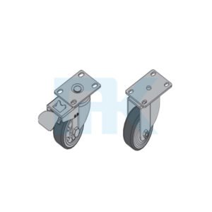 Heavy Duty Plate Castor with Brake for Aluminium Frame Equipment
